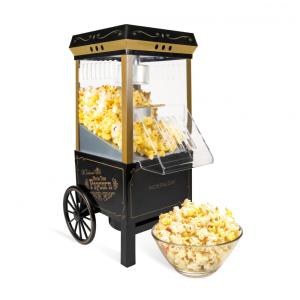 Máquina de Pipoca de Ar Quente Nostalgia estilo cinema 12 xícaras sem óleo, com tampa medidora.