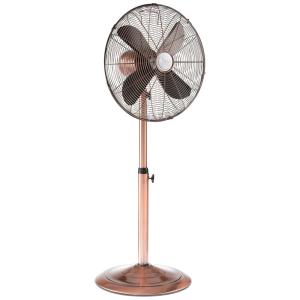 Ventilador de Piso Pedestal Deco Breeze, Altura Ajustável de 94 122cm, Cobre 110V