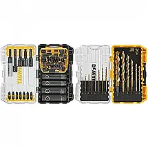 DW2235IR Kit Brocas de Chaves 35 Peças com Conjunto de Chaves de Porca e Estojo, DEWALT, Amarelo