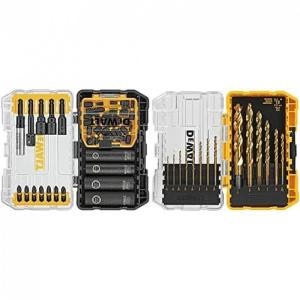 DW2235IR Kit Brocas de Chaves 35 Peças com Conjunto de Chaves de Porca e Estojo, DEWALT, Amarelo