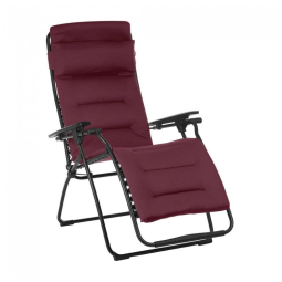 Cadeira Reclinável Ajustável Gravidade Zero com Apoio de Cabeça e Porta Copos, LAFUMA LFM3120 3186, Verde Escuro