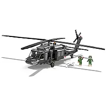 Kit de Construção Helicóptero Forças das 5817 Sikorsky Black Hawk com 905 Peças, COBI, Preto