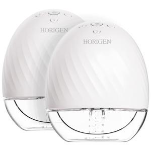 Bomba Tira Leite Dupla Portátil com 2 Modos e 5 Níveis 17, 21, Branca, HORIGEN, Branco
