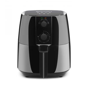 Fritadeira Elétrica AirFryer 4L com Temperatura Ajustável e Temporizador, 110V 1300W, Elite Gourmet EAF4617, Preta