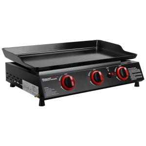 Churrasqueira a Gás Portátil com 3 Queimadores, 24000 BTU, ROYAL GOURMET PD1303A, Preto