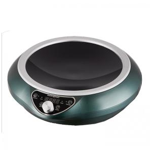 Cooktop de Wok por Indução 1700W Abangdun Elétrico Portátil de Indução Único Usado para Casa e Comercial Sem Wok Verde-2