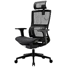 Cadeira de Escritório Ergonômica Giratória e Ajustável com Apoio 3D, XUER M82C, Preto