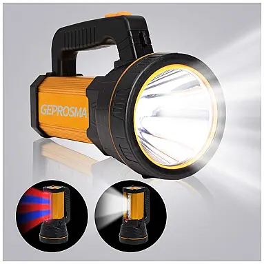 Lanterna LED Holofote Recarregável Saída