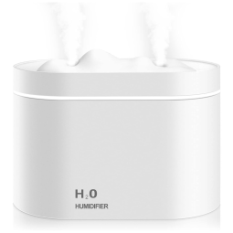 Mini Umidificador Ultrassônico Portátil 800ml, Silencioso, Desligamento Automático, 110V, Branco MOVTIP CM 8