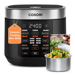 Panela de Arroz Elétrica até 10 Xícaras Não Cozidas e com 18 Programas, 1000W 110V, COSORI