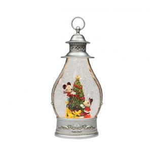 Lanterna Infantil de Natal Disney Mickey & Minnie com Luz LED e Movimento - 35 cm de altura