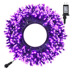 Pisca Pisca 350 LED 39 Metros com 8 Modos e Timer para Decoração de Halloween 110V, Roxo, Toodour