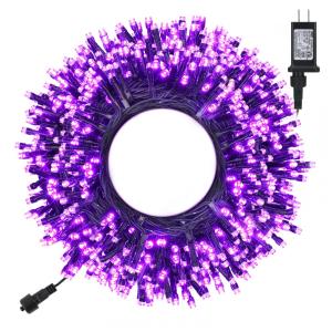 Pisca Pisca 350 LED 39 Metros com 8 Modos e Timer para Decoração de Halloween 110V, Roxo, Toodour
