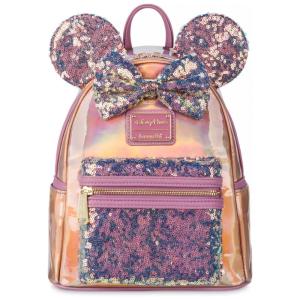 MIni Mochila Escolar Infantil DisneyParks Minnie Mouse para Crianças a Partir de 3 Anos, Rosa