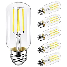 Emotionlite Lâmpada LED Vintage E26, 4W Branco Frio 4000K, 6 Un
