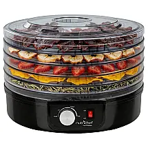 Desidratador Alimentos NutriChef Preto 5 Bandejas Empilháveis 600W 120V