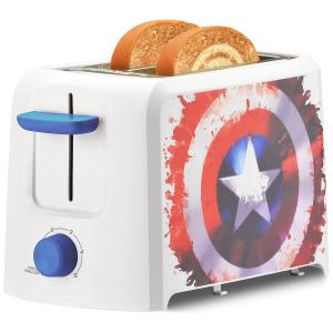 Torradeira Elétrica 2 Capitão América Escudo, 2 fatias, 110v, MARVEL MVA 21CN, Branco