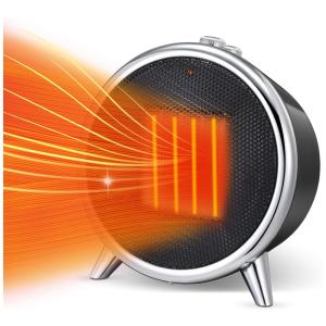 Aquecedor de Cerâmica Elétrico Portátil, H56, 1500W, 110v, KISMILE PTC 915 , H56915 BLACK, Preto