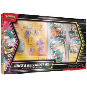 Conjunto cartas Pokémon TCG Iono’s Bellibolt ex Premium Collection multicolorido com 6 boosters e cartas promocionais