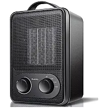 Space Heater, Electric Heater for Home and Office Small Heater with 3 Modes Thermostat Tip Overheat Protection and Quiet
