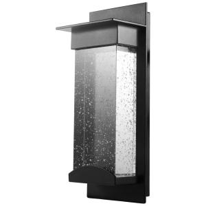 PARTPHONER Arandela Luminária Moderna Externa de Parede à prova dágua com Sensor, Base E27 12W 3000K, 1 Unidade, MOTINI, Preto