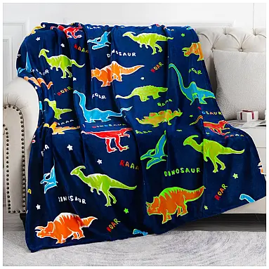 Cobertor de Dinossauros que Brilha