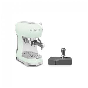 Cafeteira Espresso Manual e Compactador Smeg Verde Pastel