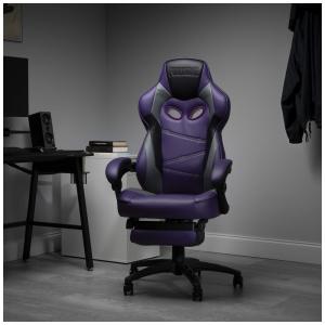 Cadeira Gamer Fortnite Xi, Ergonômica, Reclinável, Couro, 360 Graus, Roxo, RESPAWN RAVEN 02, Violeta