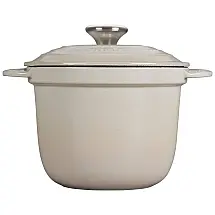 Panela de Ferro Fundido Profissional 2L com Cozimento Uniforme, Merengue, LE CREUSET LS4101S 18716SS, Bege