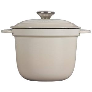 Panela de Ferro Fundido Profissional 2L com Cozimento Uniforme, Merengue, LE CREUSET LS4101S 18716SS, Bege