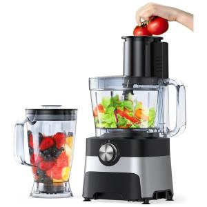 Processador de Alimentos 2 em 1 Capacidade 2L Aço Inox, 600W, 110v, LEUWD LW FP001, Preto