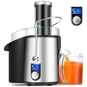 Centrifuga de Frutas com Tela LCD e 5 Estágios, 110V 1000W, Regenerate, Prata