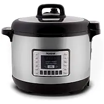 Panela de Pressão Elétrica Multifuncional 12L, 11 Definições, Painel Digital, Aço Inoxidável, 1800W, 110v, NUWAVE, Preto