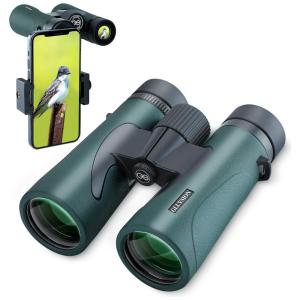 Binóculos 10x42 À prova d IPX7 em HD, GLLYSION GS B1, Verde