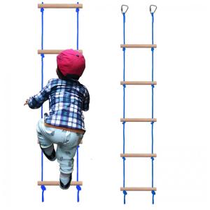 Escada Balanço Ninja Warrior Ayipaqen Azul 5 Degraus - Capacidade 120 kg para Playground e Balanço Infantil