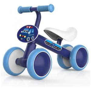 Bicicleta sem Pedal Infantil com 4 Rodas para Crianças de 1 a 4 Anos, ANCAIXIN, Azul Escuro