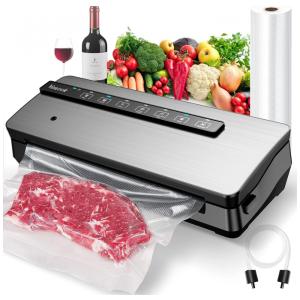 Seladora a Vácuo Automática 3 Modos Úmido, Seco, Pulse com Painel de Controle Digital, 110v, VOWEEK VVS21 1, Cinza