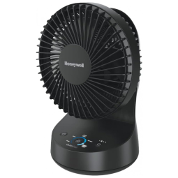 Ventilador de Mesa Silencioso e com 5 Níveis de Potência, 110V 40W, HONEYWELL HTF337B, Preto