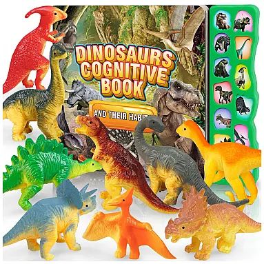 Kit de 12 Dinossauros Realistas