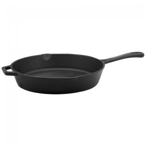 Frigideira de Ferro Fundido Pré Temperada, CUISINART, Preto