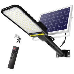 Luminária Solar Externa 100K 7000K com Sensor de Movimento, 1 Unidade, APONUO, Preto
