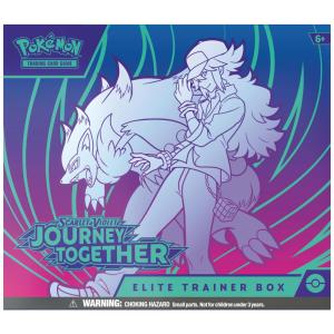 Conjunto Pokémon TCG Scarlet & Violet Journey Together Elite Trainer Box multicolorido com 9 boosters, carta promo e acessórios