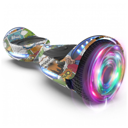 Hoverboard HOVERSTAR HS2.01 Bluetooth Flash Wheel 6,5" Supre Hero com Luzes LED para Crianças e Adultos