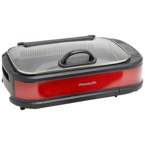 Churrasqueira Grill Elétrica até 6 Porções com Chapa Antiaderente, 110V 1500W, Power XL, Vermelha