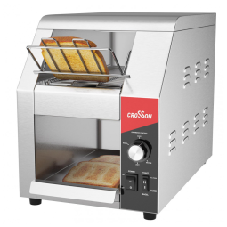 Torradeira de Esteira Comercial CROSSON Aprovada pela ETL, 18cm Largura e 7,6cm Altura na Abertura, 200 Fatias por Hora, Saída de 110V
