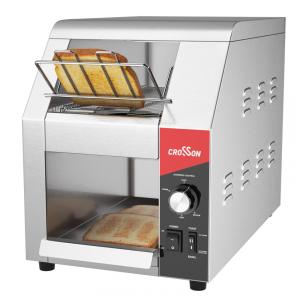 Torradeira de Esteira Comercial CROSSON Aprovada pela ETL, 18cm Largura e 7,6cm Altura na Abertura, 200 Fatias por Hora, Saída de 110V