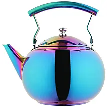 Chaleira de Chá 1.9L, Aço Inoxidável, Arco Iris, OMGARD 16 teapot, Azul