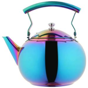 Chaleira de Chá 1.9L, Aço Inoxidável, Arco Iris, OMGARD 16 teapot, Azul