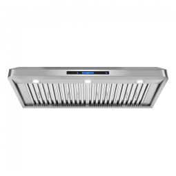 Coifa de embutir sob gabinete 122cm Cosmo inox Haven 850 m³/h filtros baffle LED comando touch 110V