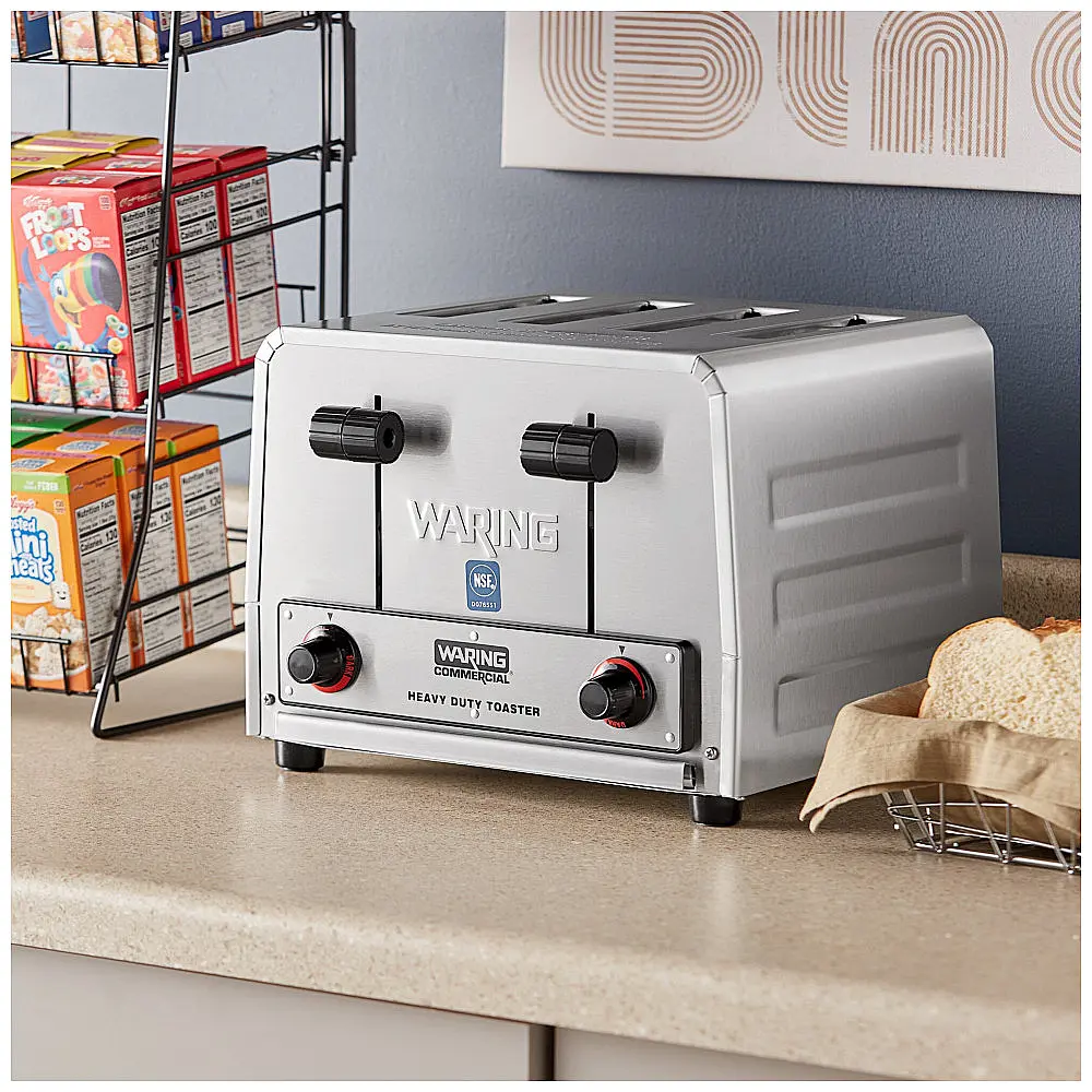 Torradeira Waring WCT805B Heavy Duty de 4 Fatias 208V — foto 2